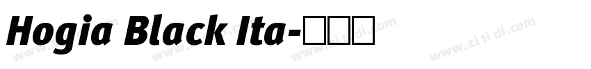 Hogia Black Ita字体转换